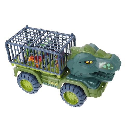 BCOATH 1 Satz Dinosaurier ziehen Auto zurück technisches Spielzeugauto LKW-Transporter Kinder puppenwagen kinderspielzeug Auto Trägheitsspielzeug pädagogisches Spielzeug Plastik Green von BCOATH