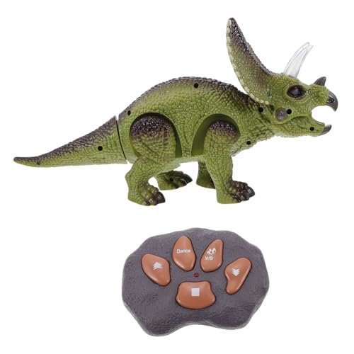 BCOATH 1 Satz Fernbedienung Dinosaurier Spielzeug Elektrische Dinosaurier Entfernter Dinosaurier Musical Gehender Dinosaurier-Roboter Rc-Roboter Für Kinder Action Figur Plastik Green von BCOATH