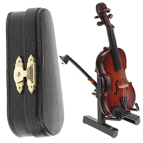 BCOATH 1 Satz Geigenmodell bürodeko büro Dekoration schreibtischdeko dekoäste Decor Miniatur-Bassmodell Mini-Bassgitarrenfigur Spielzeug Mini-Violine-Schmuck dekorative Mini-Geige Linde von BCOATH