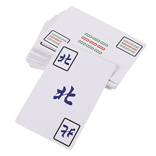 BCOATH 1 Satz Mahjong-Poker Mahjong Für Die Party Reise-brettspiel Zarte Mini-Mahjong-Karte Mikrospielzeug Tragbares Mahjong-Karten-kit Kleines Mahjong-kartenset Mini-Spielzeug Papier von BCOATH