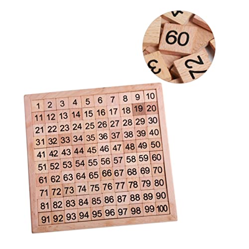 BCOATH 1 Satz Nummernsortiertafel Gehirnspielzeug ABC-Puzzlebrett Kleinkindspielzeug Kinder Puzzle Kinderspielzeug Zahlenrätsel für Kleinkinder pädagogisches Spielzeug hölzern von BCOATH