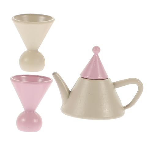 BCOATH 1 Satz Puppenhausverzierung Puppenhaus Teetasse Mini-teetasse Mini- Zubehör Für Puppenhäuser Rollenspielzubehör Miniatur- Als Spielzeug Legierung von BCOATH