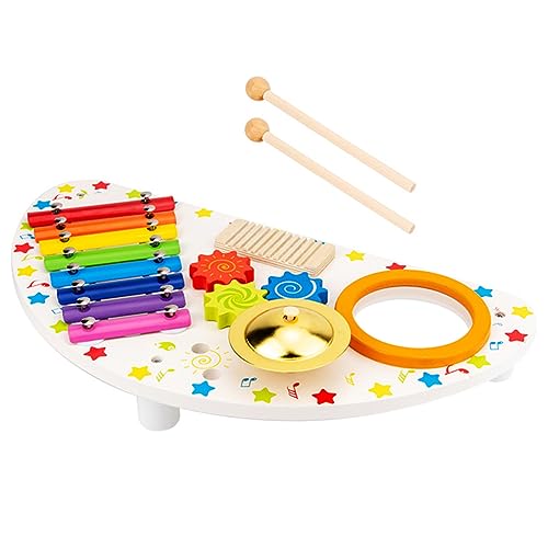 BCOATH 1 Satz kinderinstrumente Kinder musikinstrumente Spielzeug Musikinstrument für Kinder Schlaginstrument Percussion-Musik-Spielzeug Xylophon Musikspielzeug für Kinder hölzern von BCOATH