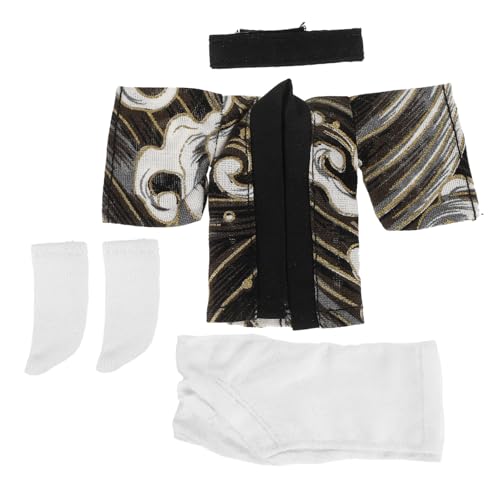 BCOATH 1 Set Babykleidung Kimono Set Puppenkleidung Puppenkimono Yukata Plüschpuppenanzug Japanische Puppenkimonokleidung Puppenkostümzubehör Wiederverwendbares Puppenkostüm von BCOATH