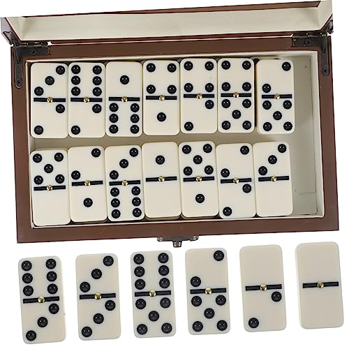 BCOATH 1 Set Domino Set Aus Unterhaltungsspiel Für Freizeit Und Partys Inklusive Holzkiste Geeignet Für Kinder Und Erwachsene Ideales Spielzeug Für Gesellige Abende von BCOATH