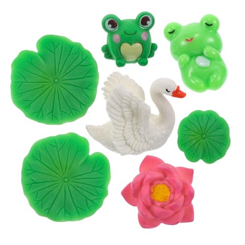 BCOATH 1 Set Frosch-gartenstatue, Mini-Tiere, Frosch-Figuren, Mini-frösche, Niedliches Schreibtisch-zubehör, Frosch-Figur, Schreibtisch-zubehör, Mini-Tiere-Figuren von BCOATH