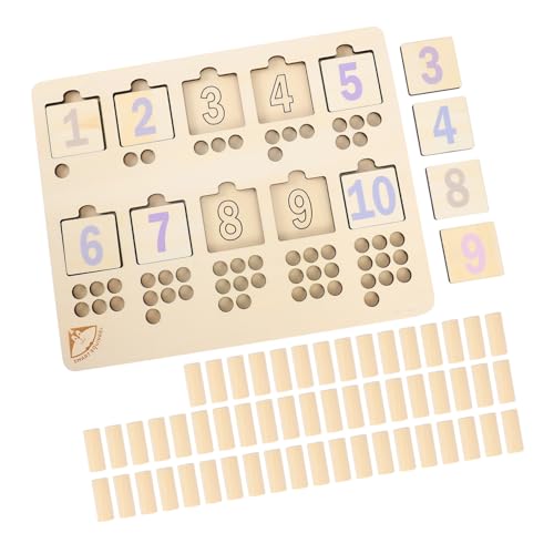 BCOATH 1 Set Früherziehung Puzzle Spielzeug Puzzle Steckbrett Vorschul Steckpuzzles Spielzeug Puzzle Spielzeug Montessori Puzzles Für Vorschulspielzeug Spielzeug Mathe Puzzle Spielzeug von BCOATH