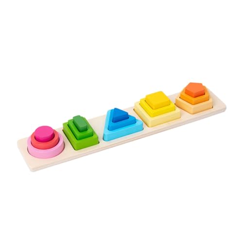 BCOATH 1 Set Geometrie Puzzle Spielzeug Puzzle Kleinkind Puzzles Bausteine Kleinkind Form Puzzle Form Puzzle Spielzeug Pädagogisches Form Puzzle Kinder Form Puzzle Kinderblöcke von BCOATH