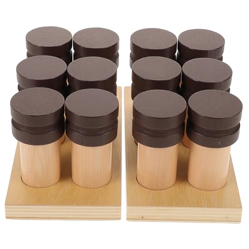 BCOATH 1 Set Geruchseimer Kinder Lernspielzeug Montessori Holzspielzeug Montessori Trainingsspielzeug Kinder Geruchsspielzeug Sensorisches Kleines Spielzeug Praktisches Kleines von BCOATH