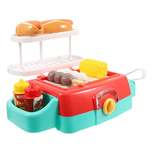 BCOATH Spielzeug Grill 1 Set Grill Für Künstliches Grillspielzeug Spielzeugküchengerät Rollenspielzeug Für Fantasievolles Und Kreative Entwicklung Topfset Kinderküche von BCOATH