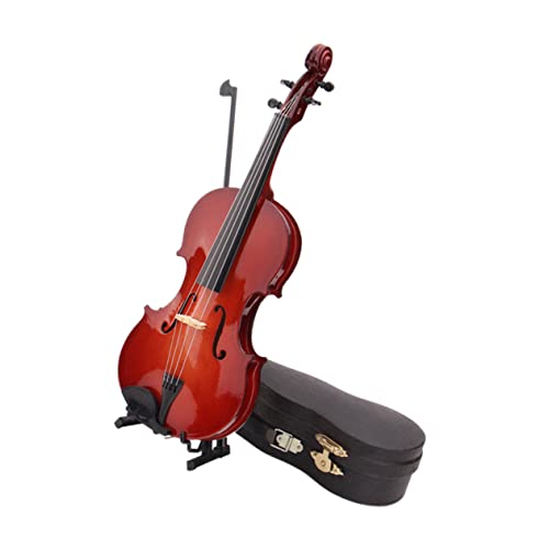 BCOATH 1 Set Mini Violine Mini Musik Violine Tisch Geigeninstrument Modell Violine Foto Requisite Miniatur Musikinstrumente Musikinstrument Skulptur Retro Dekor Simulation von BCOATH