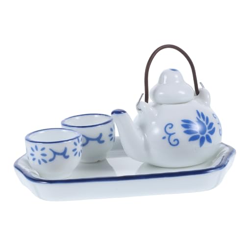 BCOATH 1 Set Miniatur Teeservice Teekannen Spielzeug Teebecher Das Teetassen Mini Teetasse Mini Dekoration Puppenhaus Dekoration Mini Ornament Mini von BCOATH