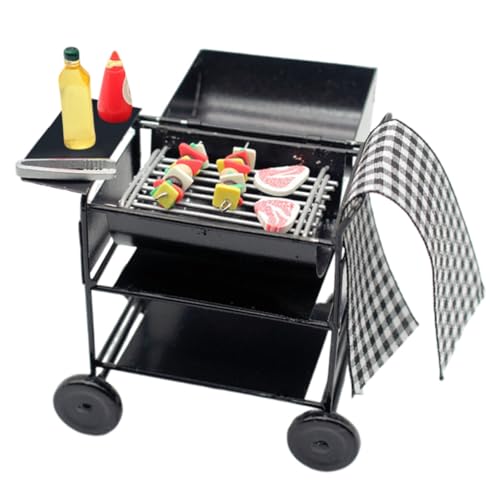 BCOATH 1 Set Puppenhaus Miniatur Grill Miniatur Zubehör Für Puppenhäuser Ideal Für Kreative Spielwelten Perfekt Für Kinder Und Sammler Detailgetreu Und Hochwertig von BCOATH