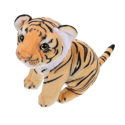 BCOATH 1 Stück Plüschtier Sofadekorationen Display Tier Tigerspielzeug Tierspielzeug Tierdekor Tier Für Dekor Wohndekore Lernspielzeug Tiger Verzierung Tier Für Sammlung Tigerspielzeug von BCOATH