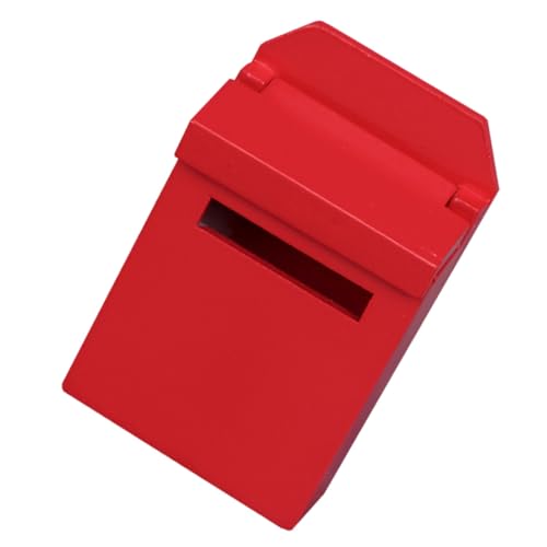 BCOATH 1 X Roter Mini Briefkasten Vintage Briefkasten Mini Dekoration Miniatur Möbel Zarte Mini Hausmöbel Briefkasten Modell Mini Holz Briefkasten Dekorativer Briefkasten von BCOATH