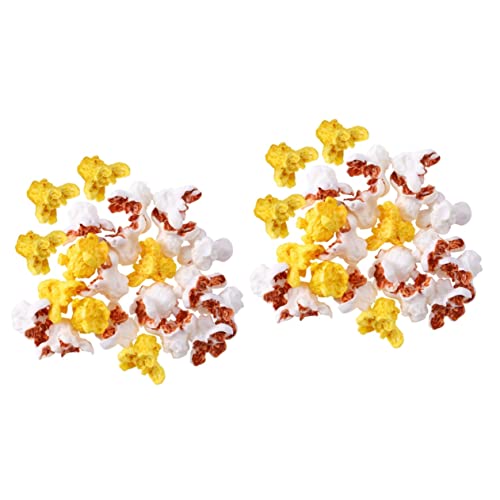 BCOATH 100 STK Künstliches Popcorn Stylisches Popcorn-Modell Popcorn-Landschaft Lebensechte Popcorn-Dekoration Künstliche Popcorn-verzierung Miniatur Popcorn-Figur Spielzeug Plastik von BCOATH