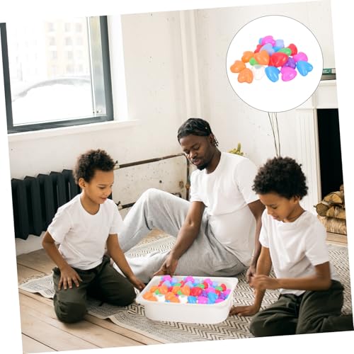 BCOATH 100 Stück Bunte Herzform Ozeanbälle Ballbad Bällebad Schadstofffrei Plastik für Indoor Spielbereich Hand Auge koordination BCOATH 100 Stück Bunte Herzform Ozeanbälle Ballbad Bällebad Schadstofffrei Plastik für Indoor Spielbereich Hand Auge koordination von BCOATH