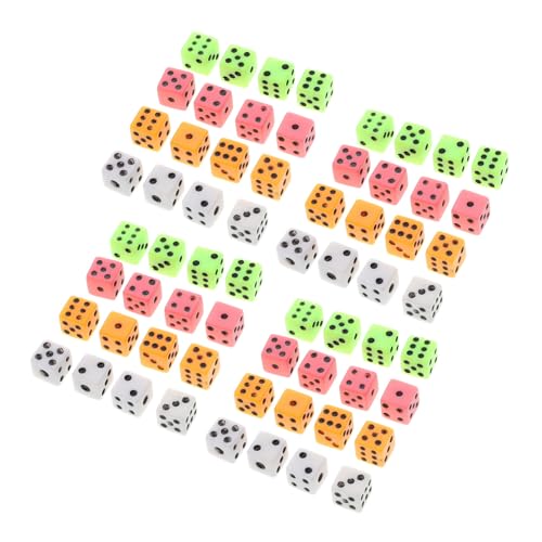 BCOATH 100 Stück Mini Würfel Kleine Bunte Sechsseitige Würfel mit Quadratischen Ecken für Brettspiele Lernen und DIY Party Zubehör BCOATH 100 Stück Mini Würfel Kleine Bunte Sechsseitige Würfel mit Quadratischen Ecken für Brettspiele Lernen und DIY Party Zubehör von BCOATH