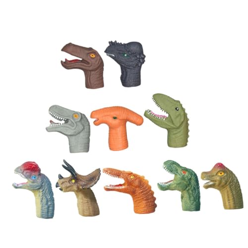 BCOATH 10St Dinosaurier-Handpuppe Wildtier-Handspielzeug Dinosaurier-Fingerpuppen interaktives Spielzeug kinderspielzeug Spielzeug Spielzeuge Kinderpuppenspielzeug Mini-Fingerpuppen von BCOATH