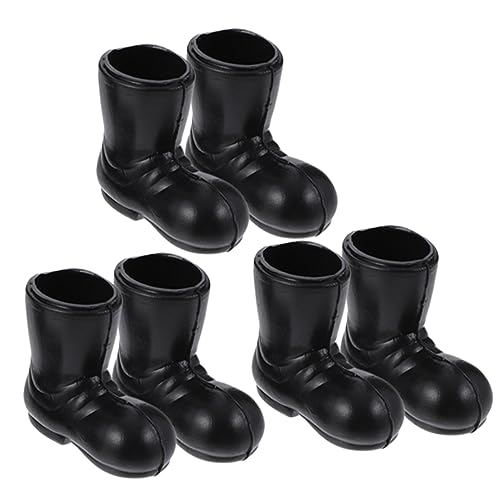 BCOATH 12 Paar Mini Stiefel Mini Weihnachtsmann Schuhe Figuren Für Zwerge Weihnachtsmann Ornamente Puppenhausschuhe Miniatur Puppenschuhe Weihnachtsfeier Dekoration Mini von BCOATH