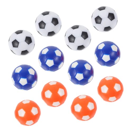 BCOATH 12 Stück Mini Tischfußballmaschine Tischfußball Sport Billard Fußbälle Fußballspiele Tischfußballspiel Tischfußballbälle Kinderfußball Hüften Harz von BCOATH