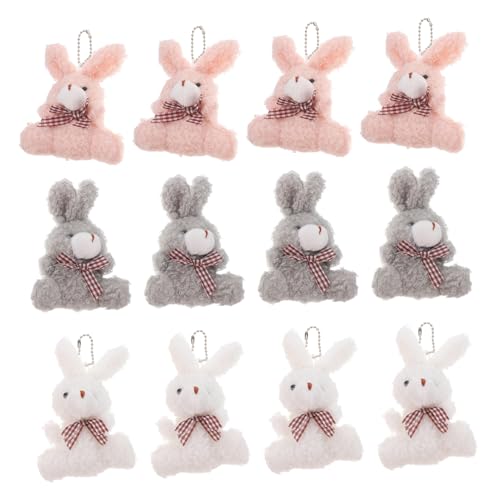 BCOATH 12 Stück Teiliges Plüsch Hasen Schlüsselanhänger Süßer Flauschiger Kuscheltier Hase Anhänger für Frauen Rucksack Dekoration Geschenk Zufällige Farbe Zufällige Farbe BCOATH 12 Stück Teiliges Plüsch Hasen Schlüsselanhänger Süßer Flauschiger Kuscheltier Hase Anhänger für Frauen Rucksack Dekoration Geschenk Zufällige Farbe Zufällige Farbe von BCOATH