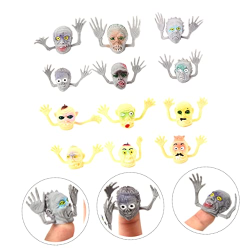 BCOATH 12st Halloween Finger Betten Halloween-Party-Spielzeug Halloween-streich-Requisite Halloween-Parodie-Spielzeug Halloween-Requisiten Witziges Spielzeug Halloween-taschenfüller PVC von BCOATH