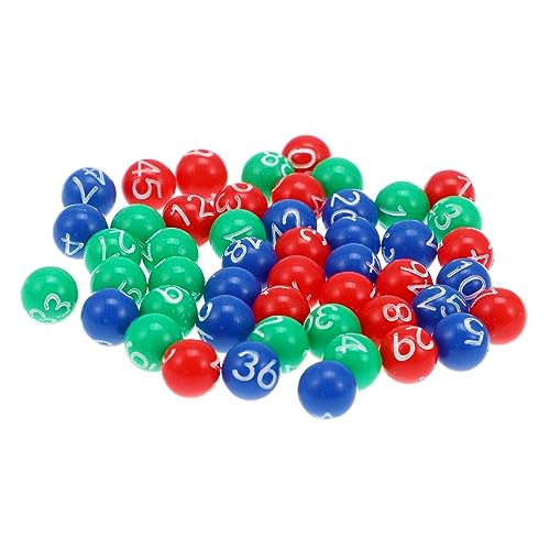 BCOATH 147 STK Ball Der Lotteriemaschine Spiel Mini-Pong-bälle Jumbo Tombola-Trommel Befüllbare Kugeln Zahlen-Bingo Kugeln Mit Zahlen Ersatz Für Bingokugeln Klar Lotto FA Plastik von BCOATH