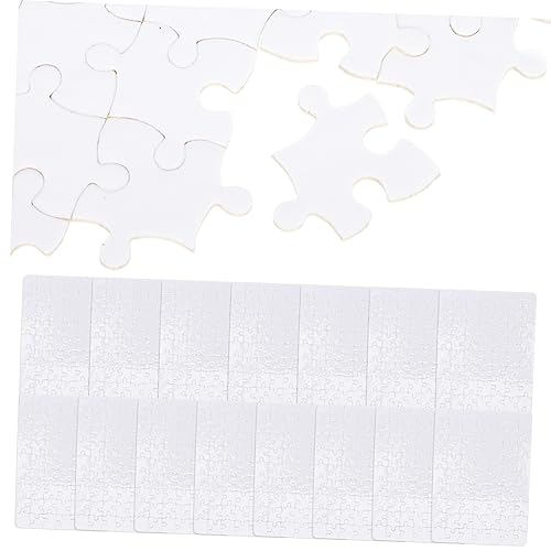 BCOATH 15 Blätter Malpuzzles für Kinder Wärmeübertragungs-Puzzle Leere Puzzles DIY leeres Puzzle hochzeitstruhe Puzzle rätsel Thermotransfer-Puzzle leeres Giraffen-Puzzle Papier Weiß von BCOATH