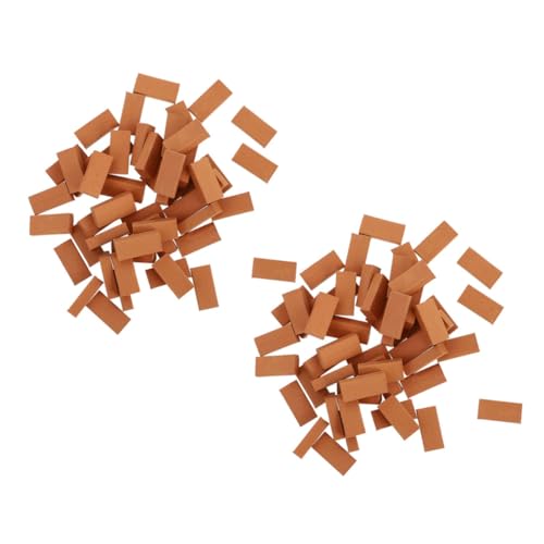 BCOATH 150 Stück Miniatur Ziegelsteine aus Hochwertigem Clay Robuste Mikro Bausteine für DIY Puppenhaus Feengarten Modellbau und Sandtisch Kreative Bastelsteine für Modellanlagen BCOATH 150 Stück Miniatur Ziegelsteine aus Hochwertigem Clay Robuste Mikro Bausteine für DIY Puppenhaus Feengarten Modellbau und Sandtisch Kreative Bastelsteine für Modellanlagen von BCOATH