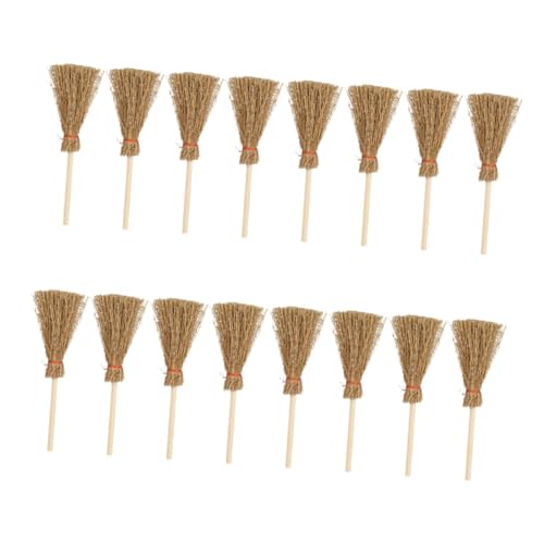 BCOATH 16 Stück Teiliges Mini Haus Besen Puppenhaus Zubehör Miniatur Dekoration für Micro Landschaften Kompakt und Kinderfreundlich für Puppenstube und Mini Möbel Sammler BCOATH 16 Stück Teiliges Mini Haus Besen Puppenhaus Zubehör Miniatur Dekoration für Micro Landschaften Kompakt und Kinderfreundlich für Puppenstube und Mini Möbel Sammler von BCOATH