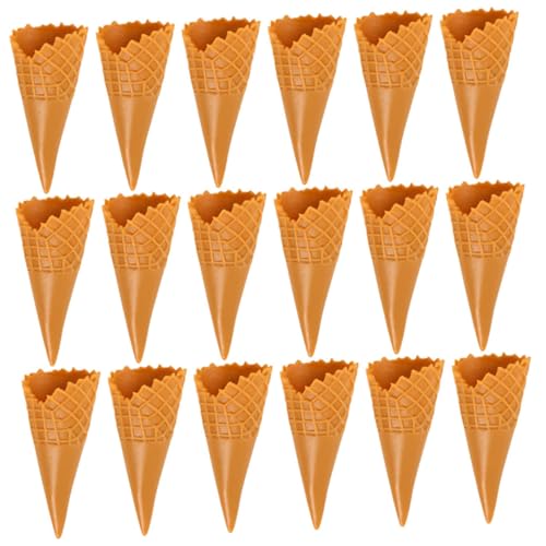 BCOATH 18 STK Simulationskegel fogelschreker mockin Ice Cream Cones Spielzeug EIS Cremes Zapfen Haarband-Dekor Reize kreative Handyhüllen-Anhänger Niedliche Handyhüllen-Dekoration PVC von BCOATH