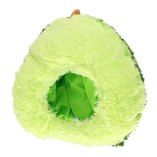 BCOATH 1Stk Avocado-Kopfbedeckung Avocado-Kopf-Kostüm Avocado-Hut Hüte plüschhut aqua tint halloween deko Kopfbedeckung für die Party Cosplay-Kopfbedeckung Plüsch und pp Baumwolle Green von BCOATH