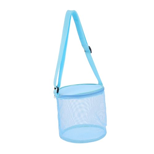 BCOATH 1stk Shell-Tasche Aufbewahrungstasche Für Den Strand Tragetaschen Für Kinder Strandtasche Mit Reißverschluss Aufbewahrungswanne Netz-reisetaschen Schwimmbad Mesh-Strandtasche PVC von BCOATH