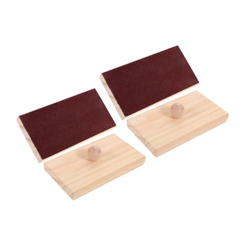 BCOATH 2 Paare Rhythmusspielzeug Holz Sandblock Schlaginstrumente Robuste Orff Klangbretter für Frühe Musikförderung und Spielerisches Rhythmustraining BCOATH 2 Paare Rhythmusspielzeug Holz Sandblock Schlaginstrumente Robuste Orff Klangbretter für Frühe Musikförderung und Spielerisches Rhythmustraining von BCOATH
