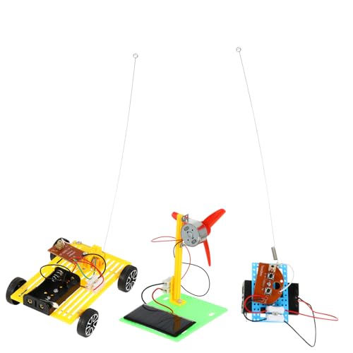 BCOATH 2 Sätze Ferngesteuertes Auto Kinderstammspielzeug Elektrisches Lernset Rc-Autos Für Kinder Gehirnspielzeug Kinderspielzeug Spielzeug Zum Bauen Von Stängeln DIY Green Plastik von BCOATH