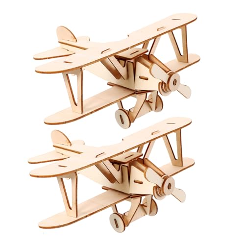 BCOATH 2 Sätze Holzflugzeug Puzzle für DIY Holzflugzeug Modell Bausatz Pädagogisches Bastelspielzeug aus Robustem Holz Dekoratives Luftfahrtmodell für Wohnzimmer und Kinderzimmer BCOATH 2 Sätze Holzflugzeug Puzzle für DIY Holzflugzeug Modell Bausatz Pädagogisches Bastelspielzeug aus Robustem Holz Dekoratives Luftfahrtmodell für Wohnzimmer und Kinderzimmer von BCOATH