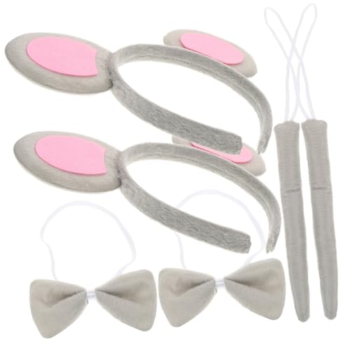 BCOATH 2 Sätze Mäuseohren Haarreif mit Schleife und Weiche Stofftier-kostüm-accessoires für Halloween Verkleidung Fasching Karneval und Party Zubehör BCOATH 2 Sätze Mäuseohren Haarreif mit Schleife und Weiche Stofftier-kostüm-accessoires für Halloween Verkleidung Fasching Karneval und Party Zubehör von BCOATH