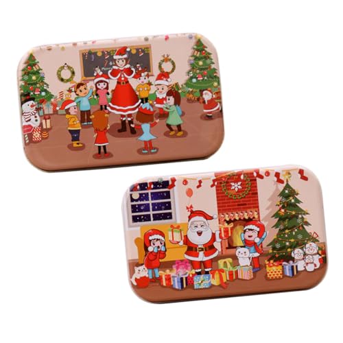 BCOATH 2 Sätze Weihnachts-holzpuzzle DIY Lernspielzeug Intelligenzspielzeug Handwerk Weihnachten Pädagogisch BCOATH 2 Sätze Weihnachts-holzpuzzle DIY Lernspielzeug Intelligenzspielzeug Handwerk Weihnachten Pädagogisch von BCOATH