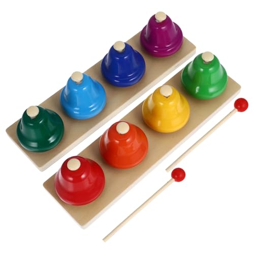 BCOATH 2 Set Musikglocke Spielzeug Musikinstrumente Kinder Handschüttelglocke Tanz Schlaginstrument Kleines Musikspielzeug Handschüttelglocken Handglocke Schlaginstrument Spielzeug von BCOATH