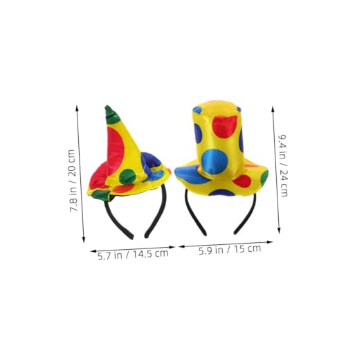 BCOATH 2 Stück Clown Haarreif Auffälliges Design Wiederverwendbar für Karneval Fasching Kostüm Party Damen Halloween Accessoire BCOATH 2 Stück Clown Haarreif Auffälliges Design Wiederverwendbar für Karneval Fasching Kostüm Party Damen Halloween Accessoire von BCOATH