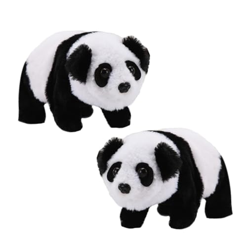 BCOATH 2 Stück Elektrisches Laufendes Panda Plüsch Simulation Tier Für Geräuschfunktion Weiches Kuscheltier Plüschtier BCOATH 2 Stück Elektrisches Laufendes Panda Plüsch Simulation Tier Für Geräuschfunktion Weiches Kuscheltier Plüschtier von BCOATH