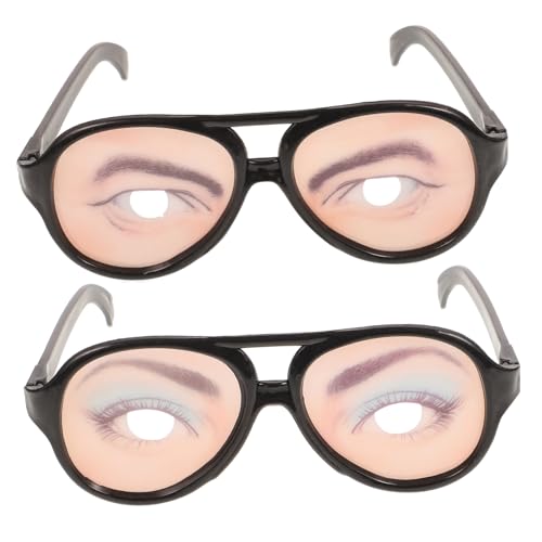 BCOATH 2 Stück Halloween Streichbrillen Mit Lustigen Augen Für Männer Und Frauen Verkleidungs Accessoires Für Partys Und Scherze Ideal Für Halloween Feiern Und Kostüme von BCOATH