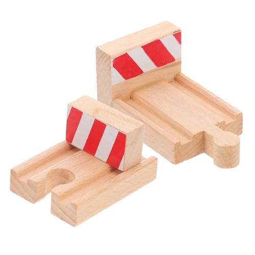 BCOATH 2 Stück Holzeisenbahn Zubehör aus Stabilem Holz mit Stoppschienen für Fördert Feinmotorik Handgefertigt Glatte Oberfläche Praktisch für DIY Zugspielzeug Erweiterung BCOATH 2 Stück Holzeisenbahn Zubehör aus Stabilem Holz mit Stoppschienen für Fördert Feinmotorik Handgefertigt Glatte Oberfläche Praktisch für DIY Zugspielzeug Erweiterung von BCOATH