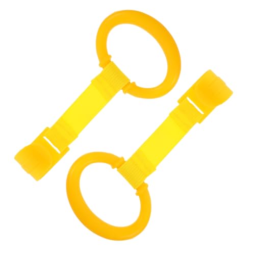 BCOATH 2 Stück Kinderbett Haltegriffe Sicherheits trainingsringe für Laufstall Gelbe Greifringe zum Stehenlernen Einfache Montage der Beweglichkeit und Motorikentwicklung BCOATH 2 Stück Kinderbett Haltegriffe Sicherheits trainingsringe für Laufstall Gelbe Greifringe zum Stehenlernen Einfache Montage der Beweglichkeit und Motorikentwicklung von BCOATH