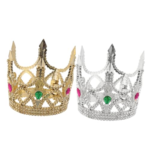 BCOATH 2 Stück Kronenkleid Geburtstag Königskronen Jungen Prinz Krone Krönungskronkinder Kronen für die Party Vintage Königskrone King Crown verkleidet sich Partykronen Silber BCOATH 2 Stück Kronenkleid Geburtstag Königskronen Jungen Prinz Krone Krönungskronkinder Kronen für die Party Vintage Königskrone King Crown verkleidet sich Partykronen Silber von BCOATH