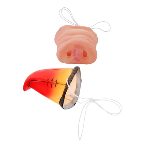 BCOATH 2 Stück Realistische Tiernasen mit Papageienschnabel Schweinenase Leichtes Cosplay Zubehör für Halloween Karneval Mottopartys Bequeme Tierkostüm Requisiten BCOATH 2 Stück Realistische Tiernasen mit Papageienschnabel Schweinenase Leichtes Cosplay Zubehör für Halloween Karneval Mottopartys Bequeme Tierkostüm Requisiten von BCOATH