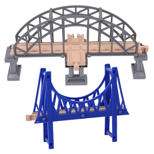 BCOATH 2 Stück Teiliges Holzspielzeug Zugbrücken Realistische Spielzeugeisenbahn Brücken Kompatibel als Ersatz für Holzeisenbahn Zubehör Fördert Kognitive Entwicklung und BCOATH 2 Stück Teiliges Holzspielzeug Zugbrücken Realistische Spielzeugeisenbahn Brücken Kompatibel als Ersatz für Holzeisenbahn Zubehör Fördert Kognitive Entwicklung und von BCOATH