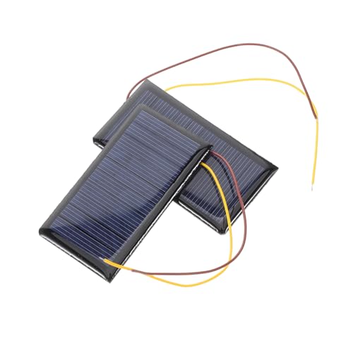 BCOATH 2-teiliges DIY-solarpanel-Set, 5 V, Mini-solarzellen Mit Draht Für Spielzeug, Wissenschaftliche Experimente Und Tragbare Solarstromprojekte von BCOATH