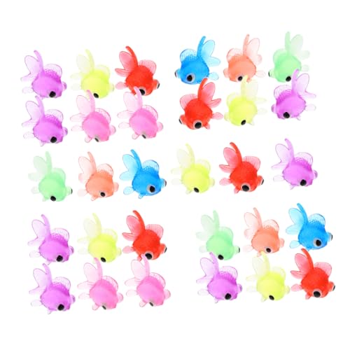 BCOATH 20 Stück Teiliges Goldfisch Transparente Schwimmende Simulation Goldfische aus Sicherem Material Bunte Aquarium Dekoration für Fantasieanregendes Wasserspielzeug BCOATH 20 Stück Teiliges Goldfisch Transparente Schwimmende Simulation Goldfische aus Sicherem Material Bunte Aquarium Dekoration für Fantasieanregendes Wasserspielzeug von BCOATH